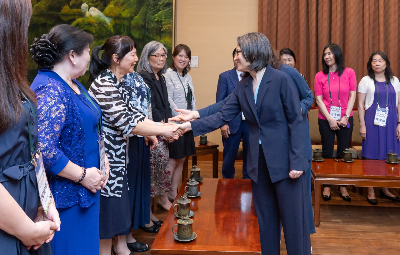 蕭副總統見僑胞訪團   談守護中華民國自由民主價值