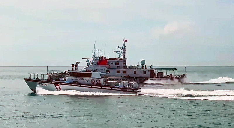 4艘中國海警船連2天侵擾金門海域 海巡監控驅離