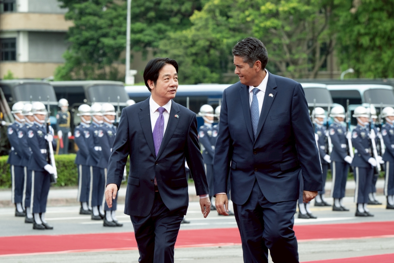 軍禮歡迎惠恕仁 賴總統感謝帛琉堅定支持台灣的國際參與